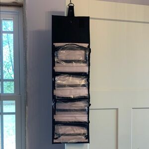 Mary Kay Travel Roll Up bag. Hanging Black and Pink Storage Organizer